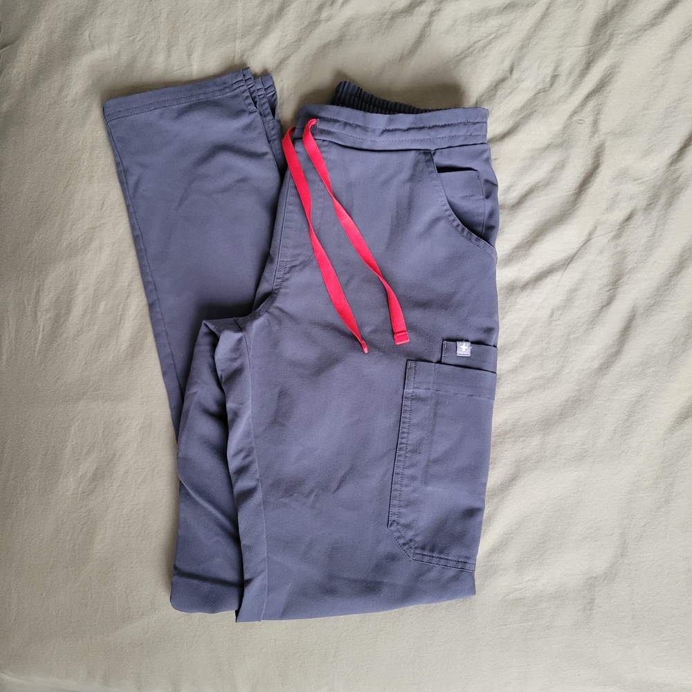 Figs - Women's Yola Skinny Scrub Pant - Charcoal XS Tall